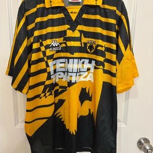 Vintage Kappa AEK Athens 1996/97 Home Soccer Jersey Size XL
